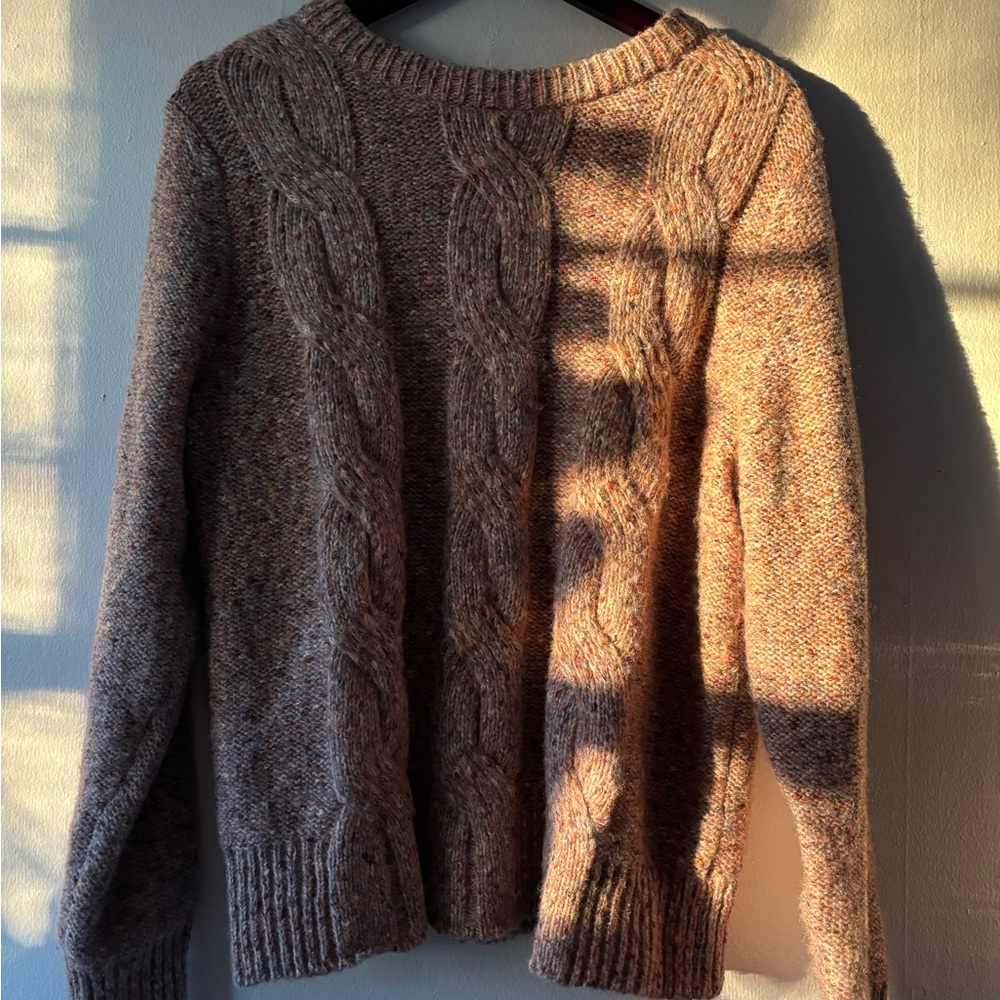 Women’s Pink Cable Knit Sweater
